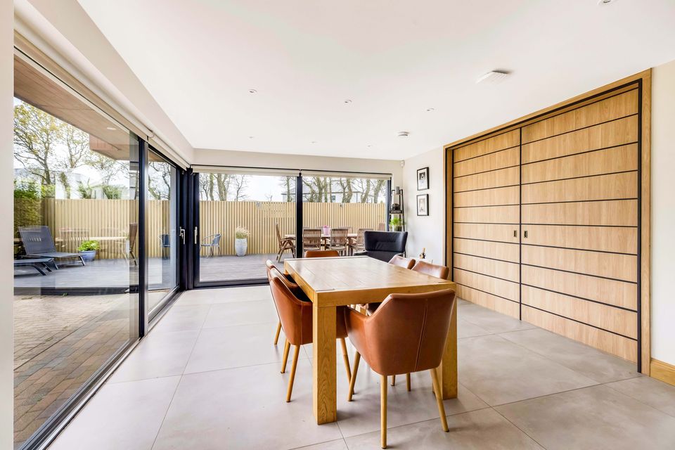 The formal dining area